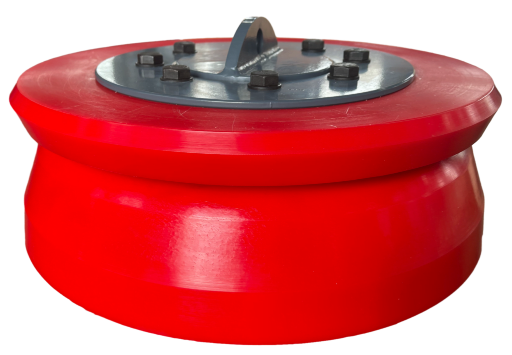 Piping Pigs with Polyurethane Brushes EMT Pipe cleaning pig