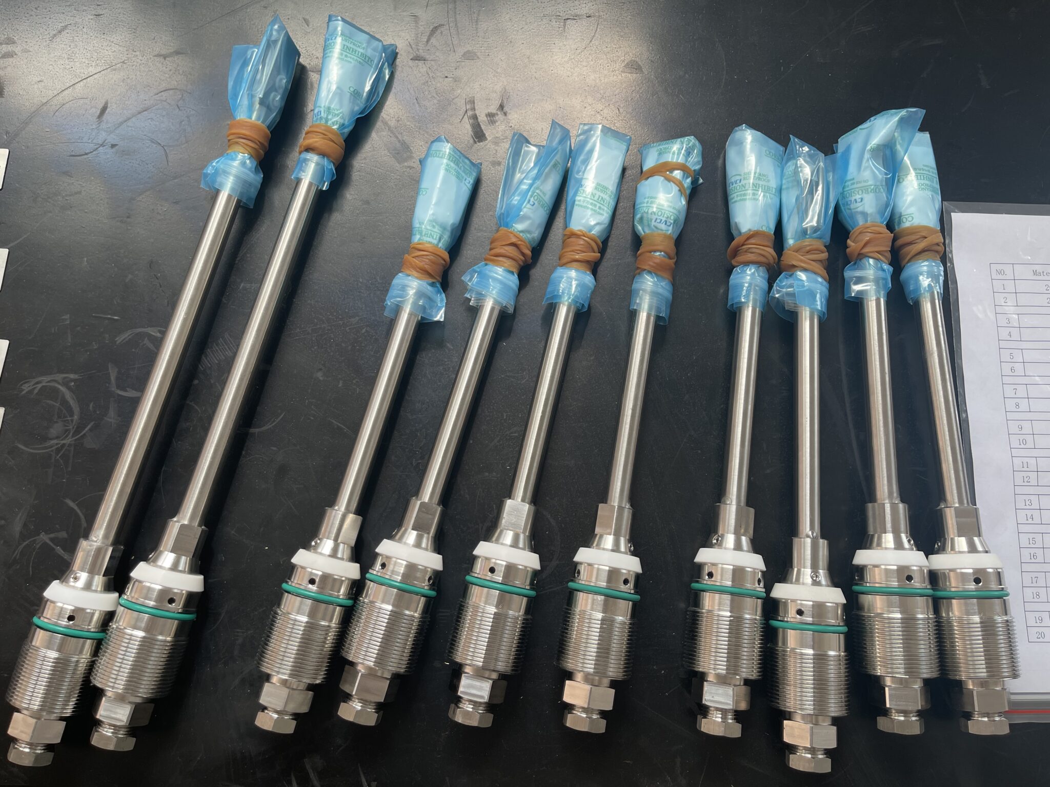 Corrosion Coupons in Pipelines EMT Pipe cleaning pig